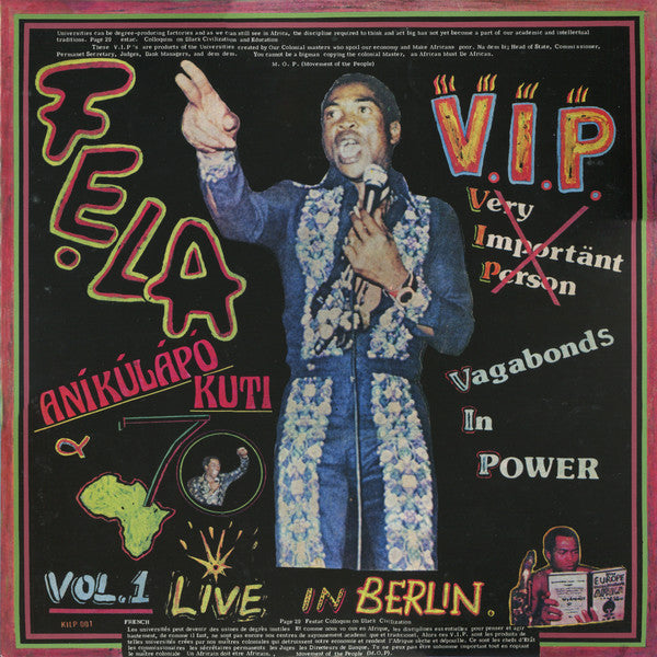 Fela Kuti & Afrika 70: VIP (Vagabonds in Power) Vol. 1 Live in Berlin